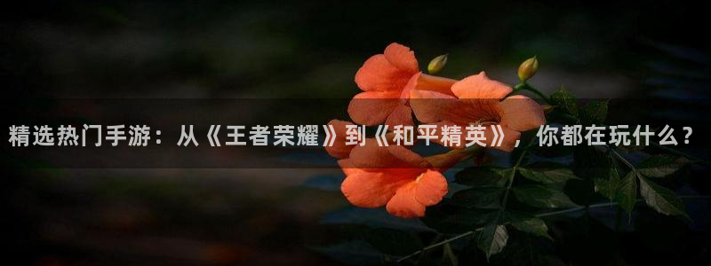 蓝冠娱乐官方注册登录：精选热门手游：从《王者荣耀》到《和平精